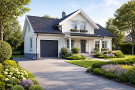 Koselig hus med perfekt blomstrende hage 270x180-1